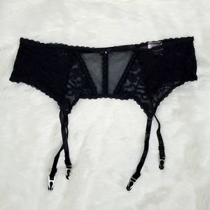 Vintage Intimate Attitudes Garter Belt black lace